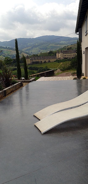 Béton brossé design Besançon